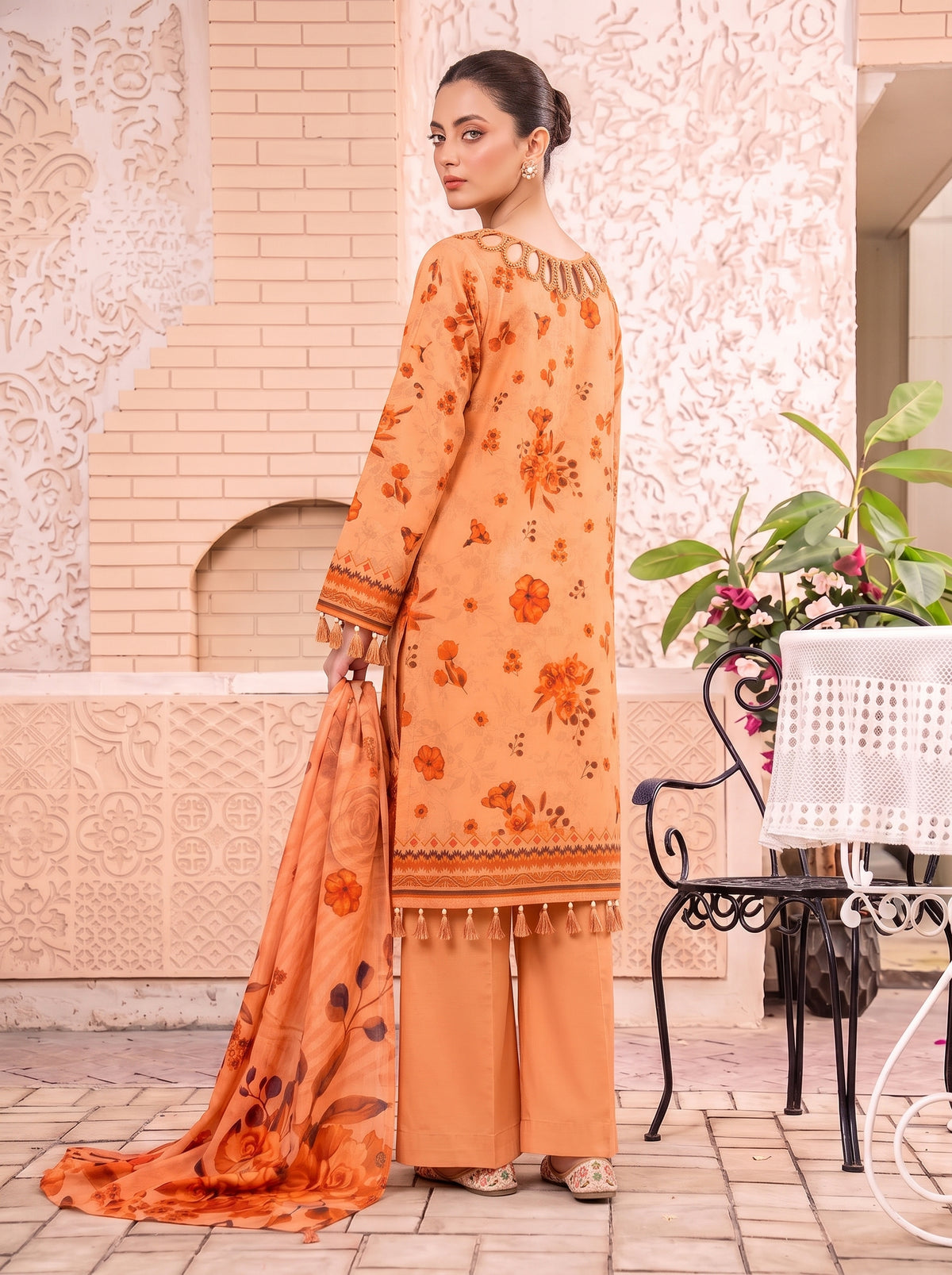 Khumar Vol 2 Printed 3-Piece Suit (Design 3)