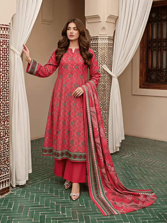 Unstitched Printed Lawn 3 Piece