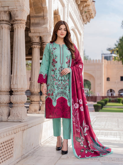 Gul-e-Saher – 3 Piece Printed Lawn Suit
