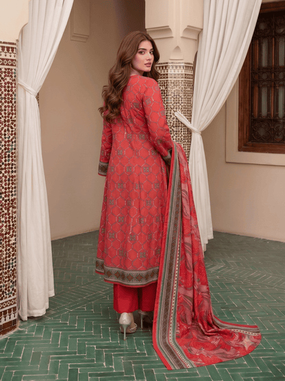 Unstitched Printed Lawn 3 Piece