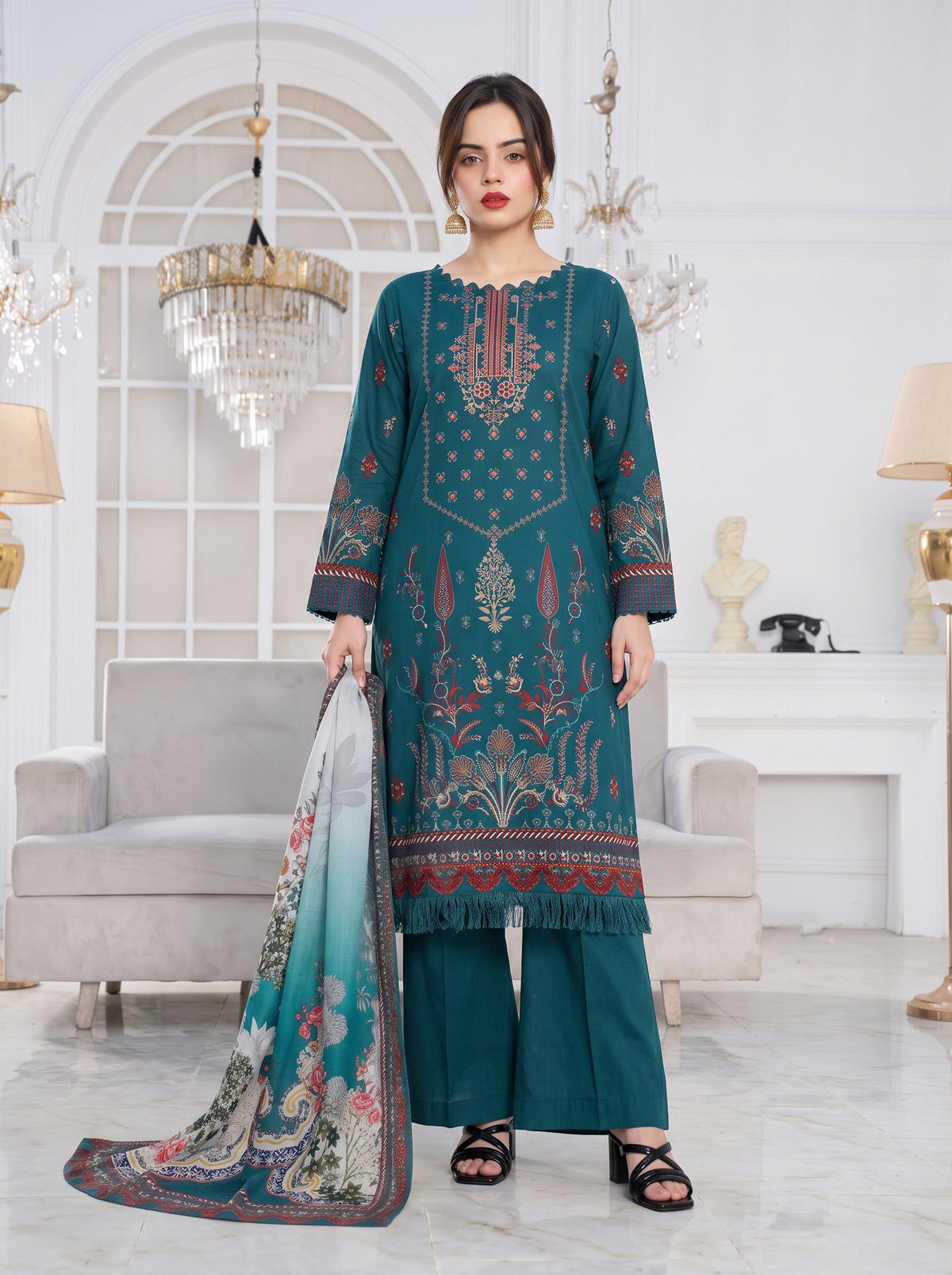 Roha Khaddar Printed Suit Vol 2 (Design 2)