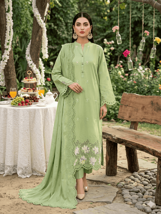 Teal 3-Piece Lawn Suit