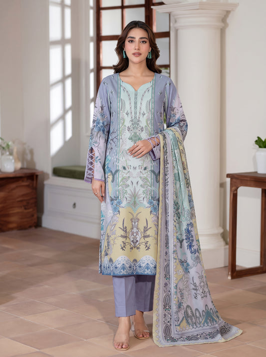 Gul-e-Saher – 3 Piece Printed Lawn Suit