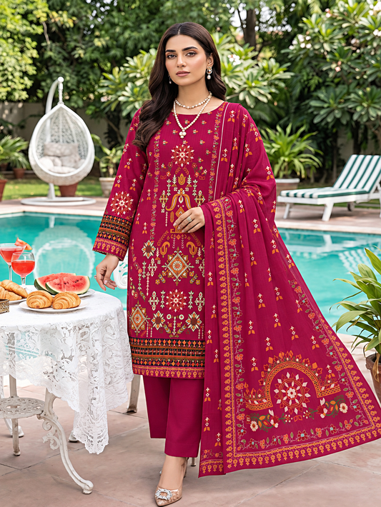 Marjan 3-Piece Printed Suit Vol 1 (Design) 5