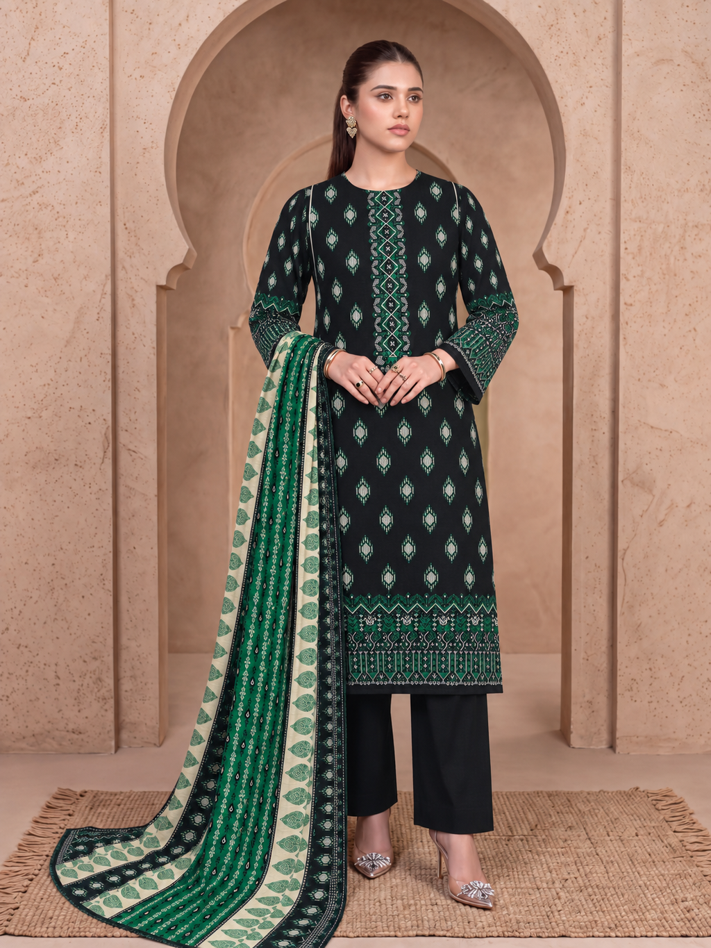 Khaddar Mehak 3-Piece Suit Vol 3 (Design 4)