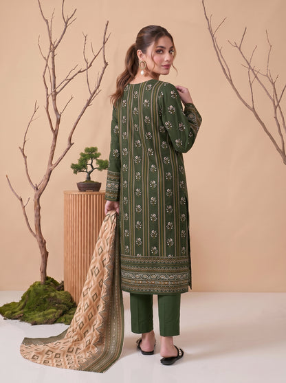 Unstitched Printed Lawn 3 Piece
