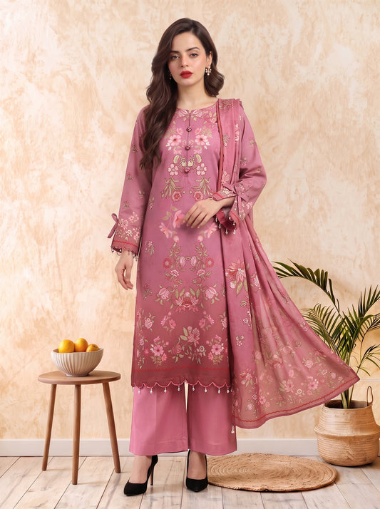 Areeqa Vol 2 Printed 3-Piece Suit (Design 2)