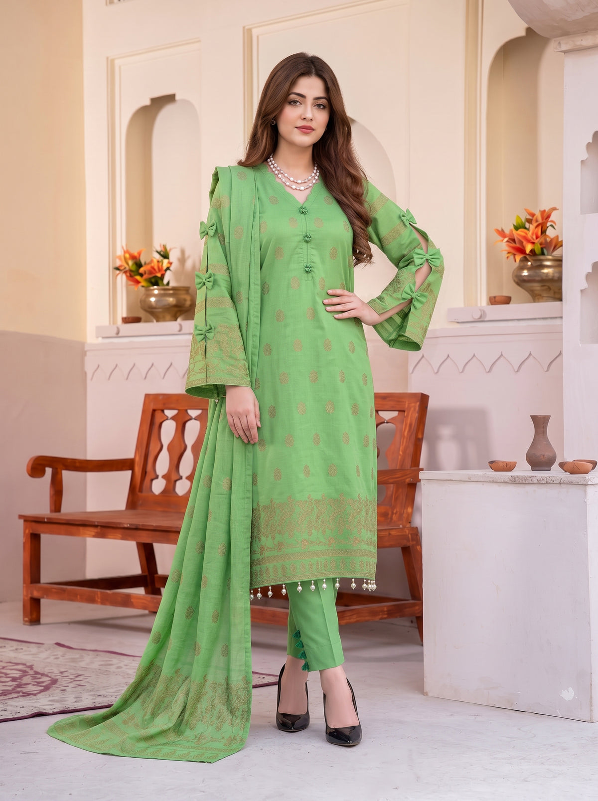 Saqaafah – 3 Piece Printed Lawn Suit