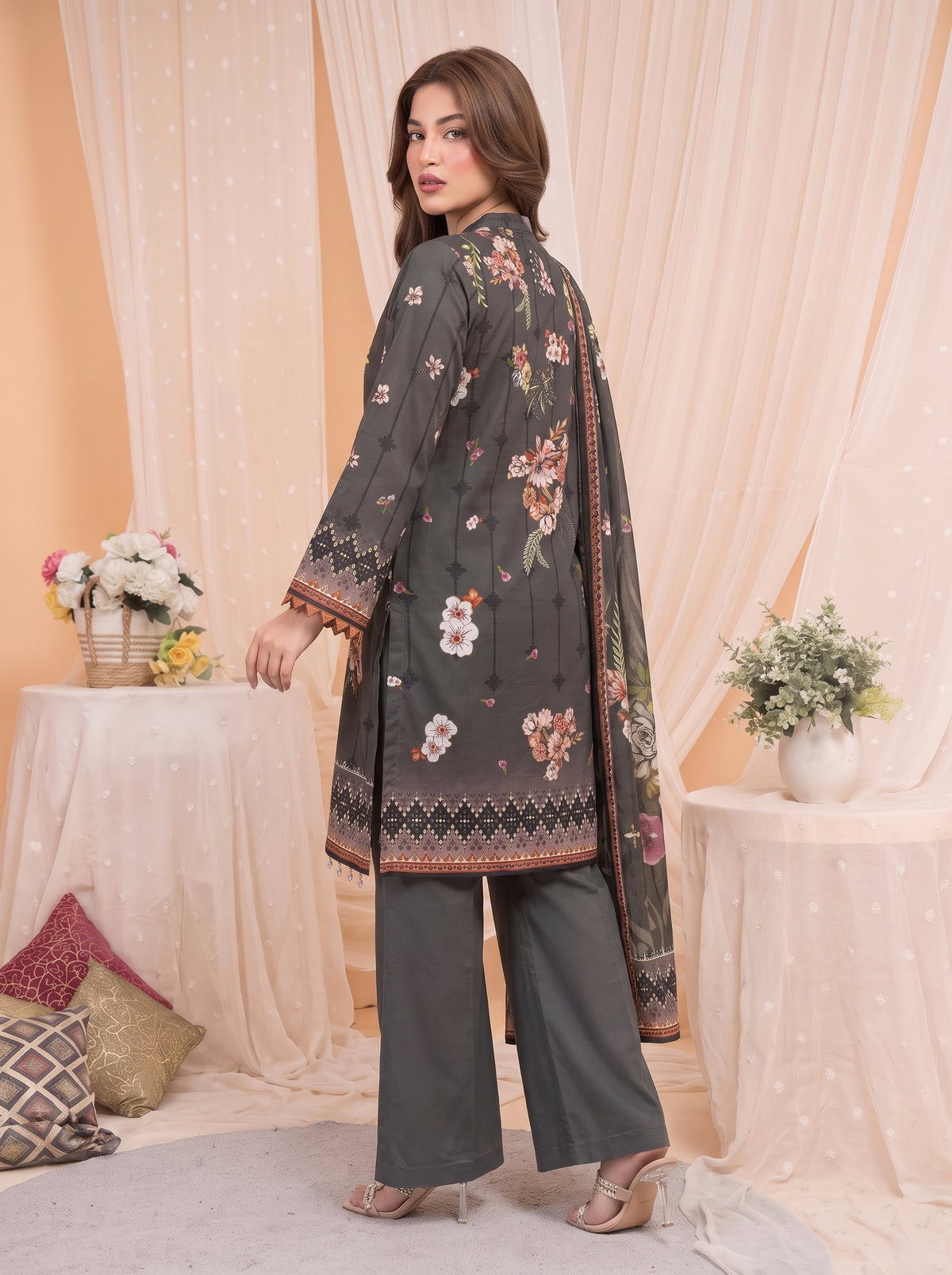 Khumar Vol 1 Printed 3-Piece Suit (Design 2)