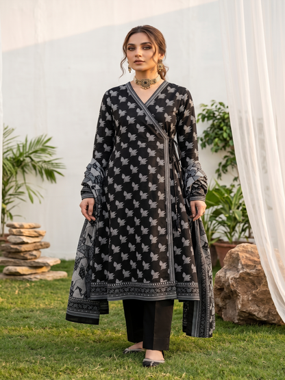 Unstitched Printed Lawn 3 Piece Suit