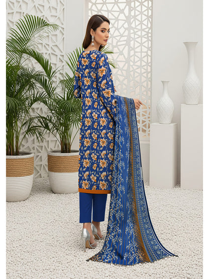 Unstitched Printed Lawn 3 Piece