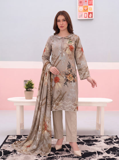 Areeqa Vol 1 Printed 3-Piece Suit (Design 5)