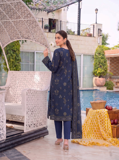 Unstitched Printed Lawn 3 Piece