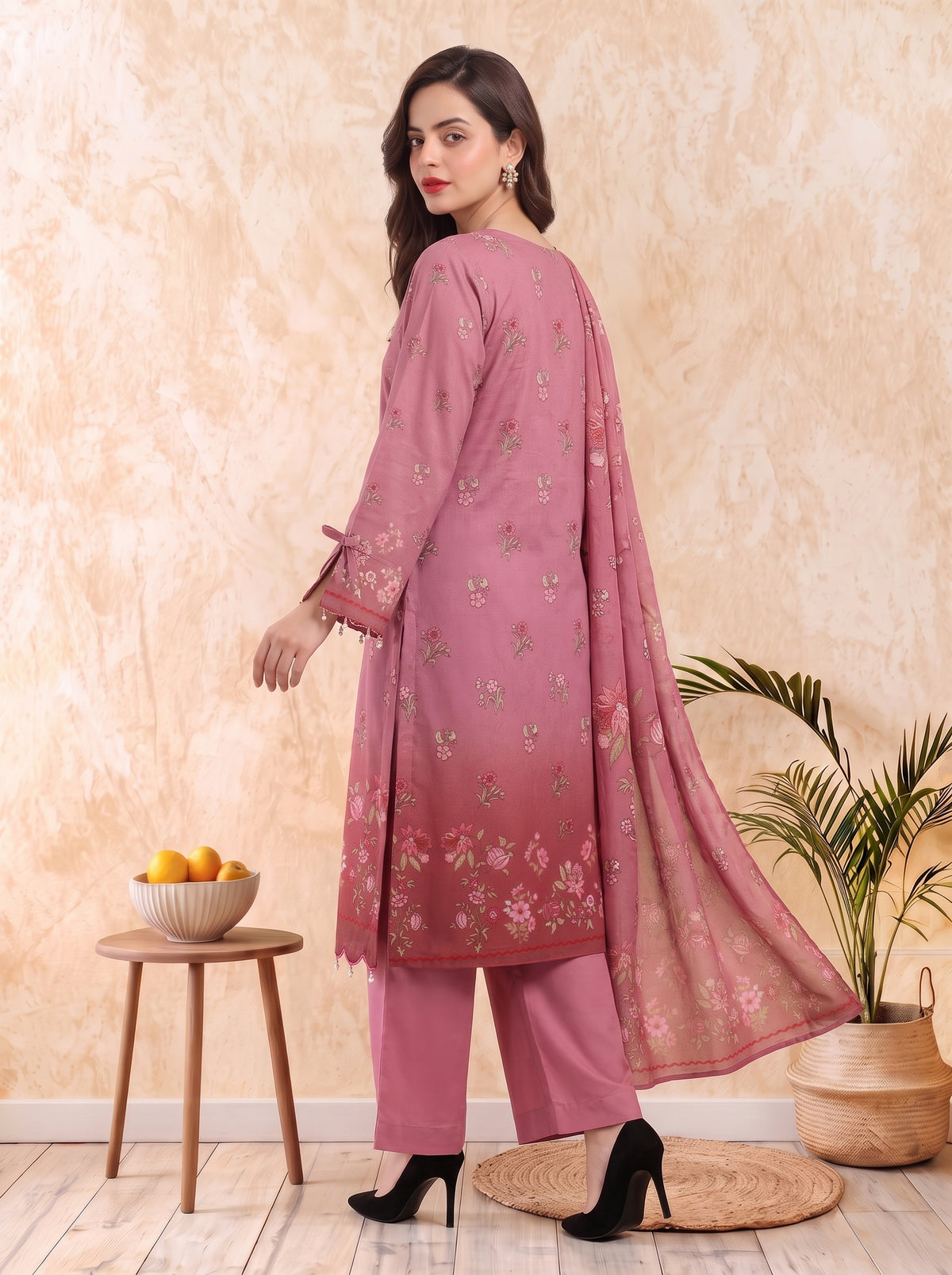 Areeqa Vol 2 Printed 3-Piece Suit (Design 2)