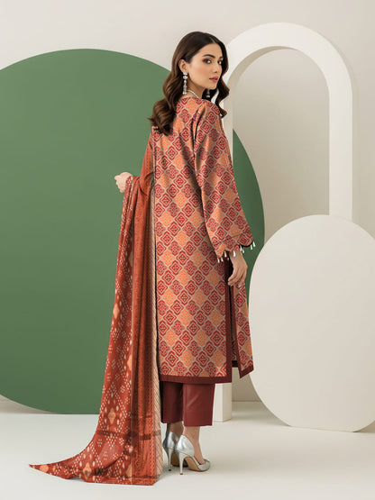 Unstitched Printed Lawn 3 Piece