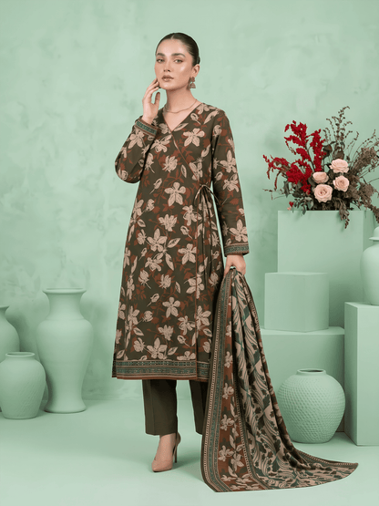 Unstitched Printed Lawn 3 Piece