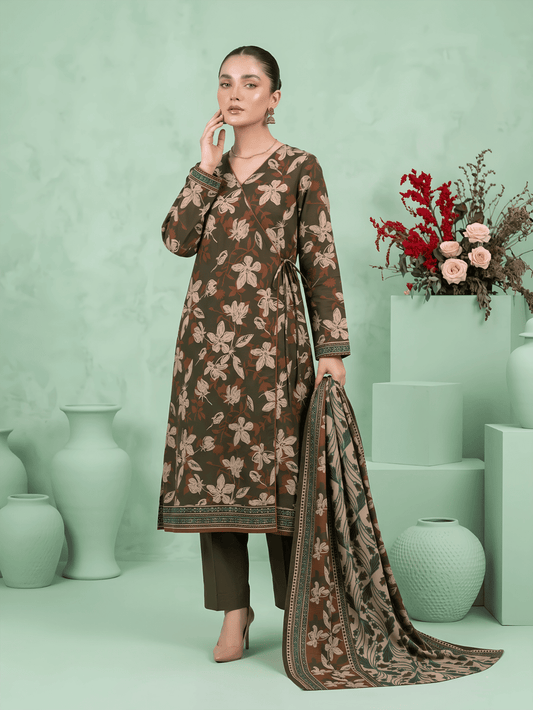 Unstitched Printed Lawn 3 Piece