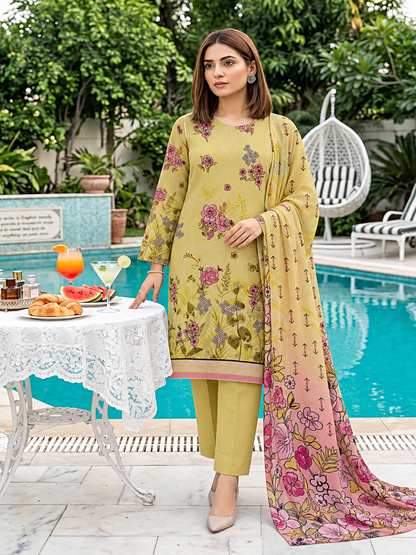 Marjan 3-Piece Printed Suit Vol 1 (Design) 7