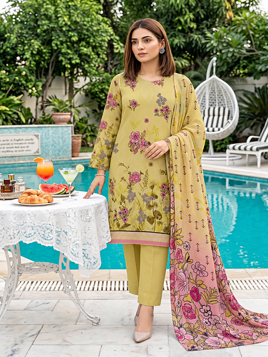 Marjan 3-Piece Printed Suit Vol 1 (Design) 7