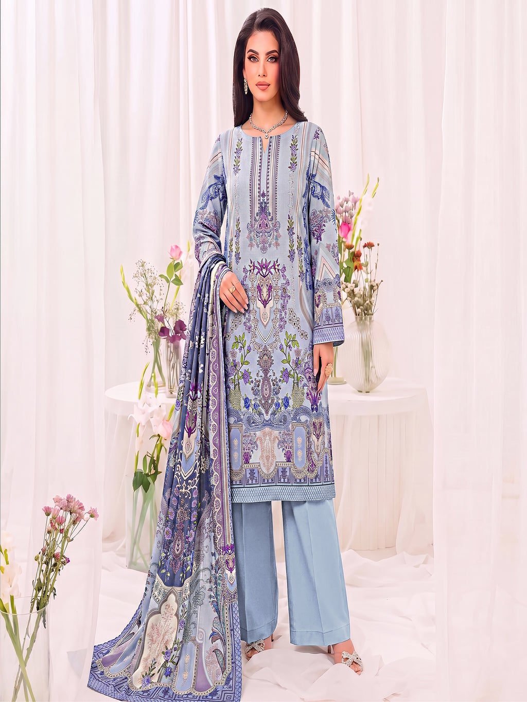Mayal – 3 Piece Printed Suit