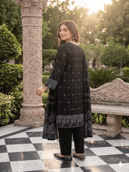 Jacquard Brosha Lawn 3 Piece Suit Unstitched