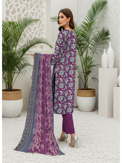 Unstitched Printed Lawn 3 Piece