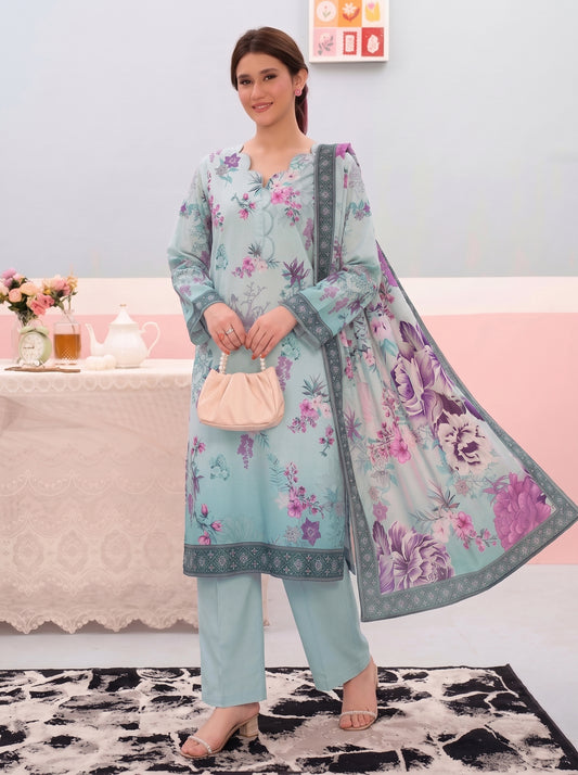 Areeqa Vol 1 Printed 3-Piece Suit (Design 6)