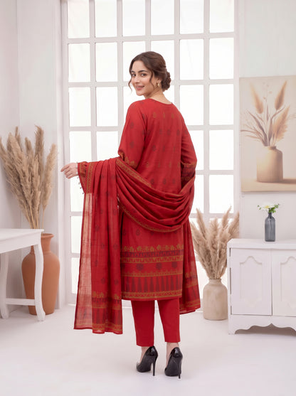 Saqaafah – 3 Piece Printed Lawn Suit
