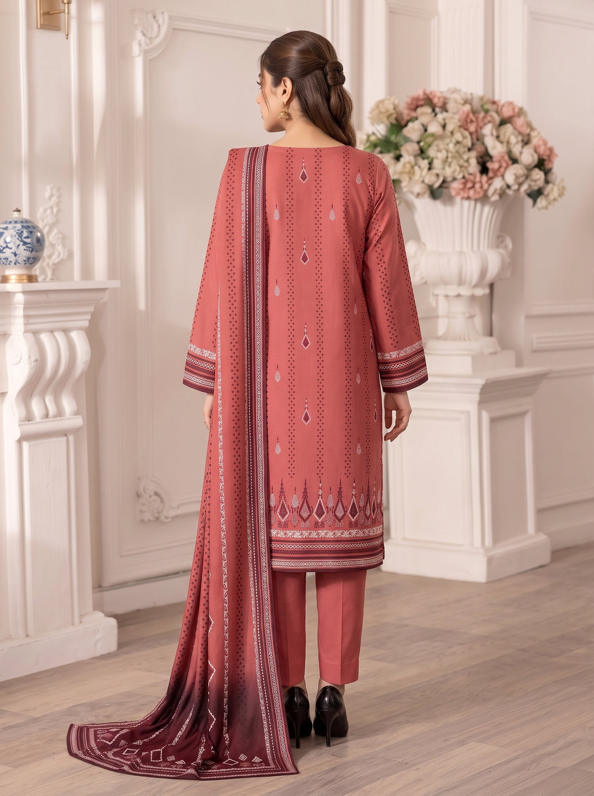 Mayal – 3 Piece Printed Suit  Vol 3 (Design 4)