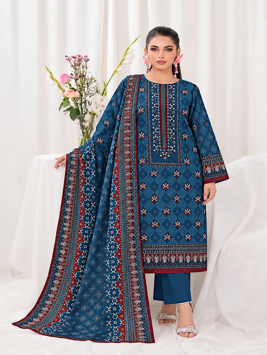 Khaddar Mehak 3-Piece Suit Vol 4 (Design 8)