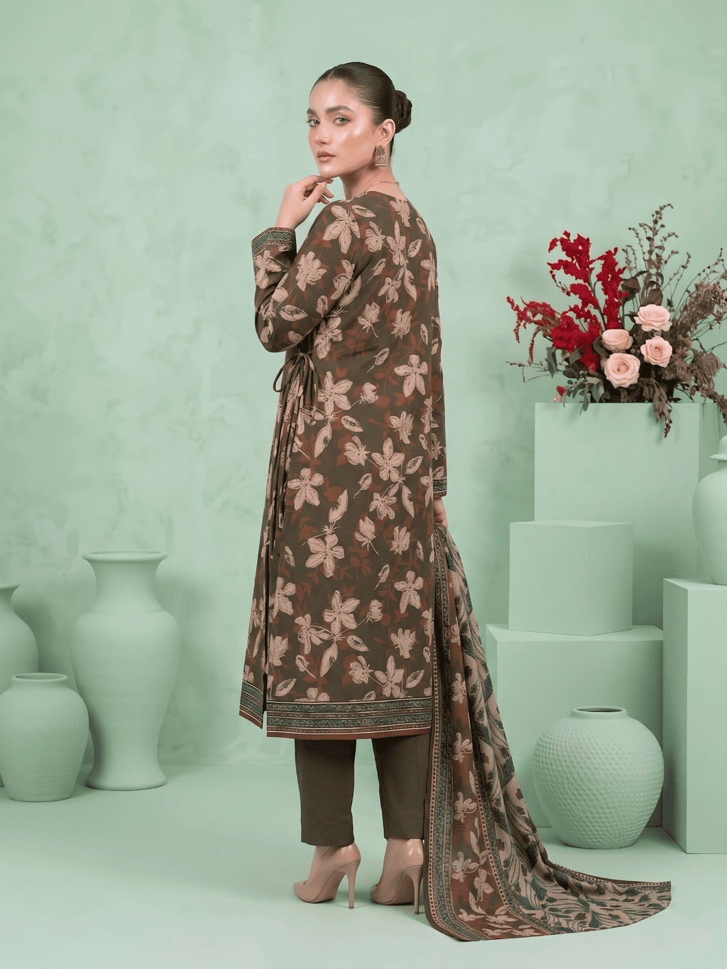 Unstitched Printed Lawn 3 Piece