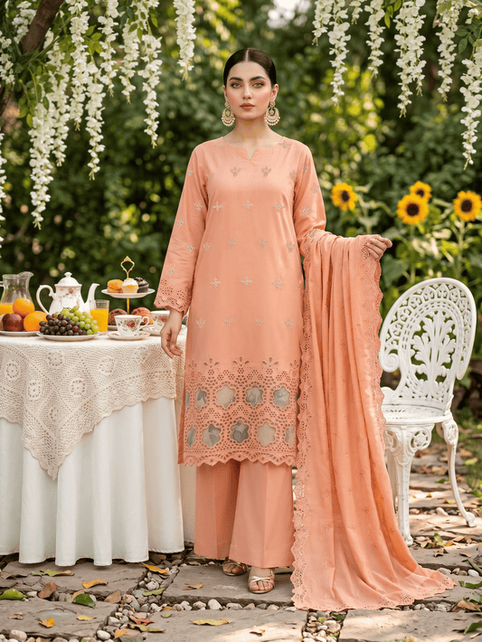 Teal 3-Piece Lawn Suit