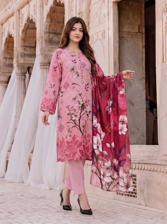 Gul-e-Saher – 3 Piece Printed Lawn Suit