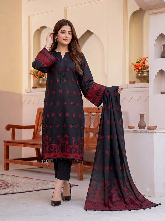 Saqaafah – 3 Piece Printed Lawn Suit