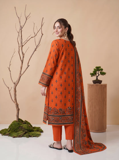 Unstitched Printed Lawn 3 Piece