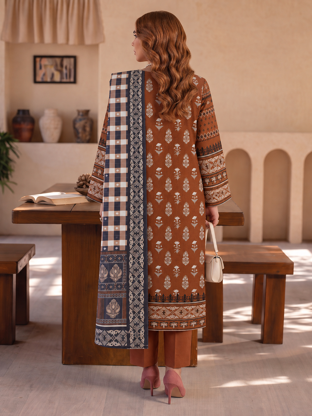 Marjan 3-Piece Printed Suit Vol 2 (Design 9)