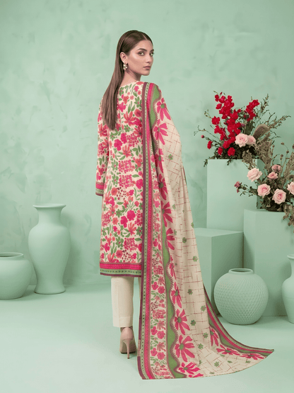 Unstitched Printed Lawn 3 Piece