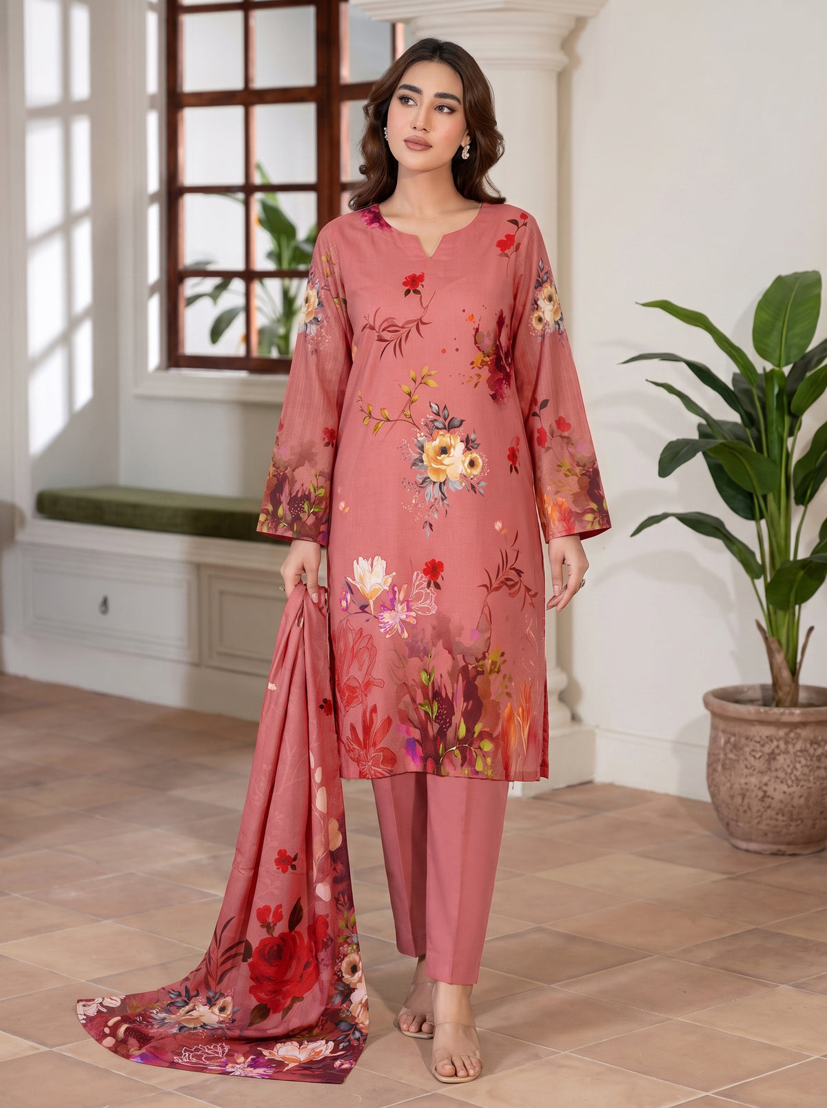 Gul-e-Saher – 3 Piece Printed Lawn Suit