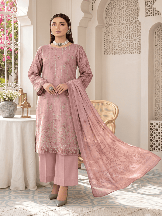 Unstitched Printed Lawn 3 Piece Suit