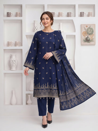 Saqaafah – 3 Piece Printed Lawn Suit