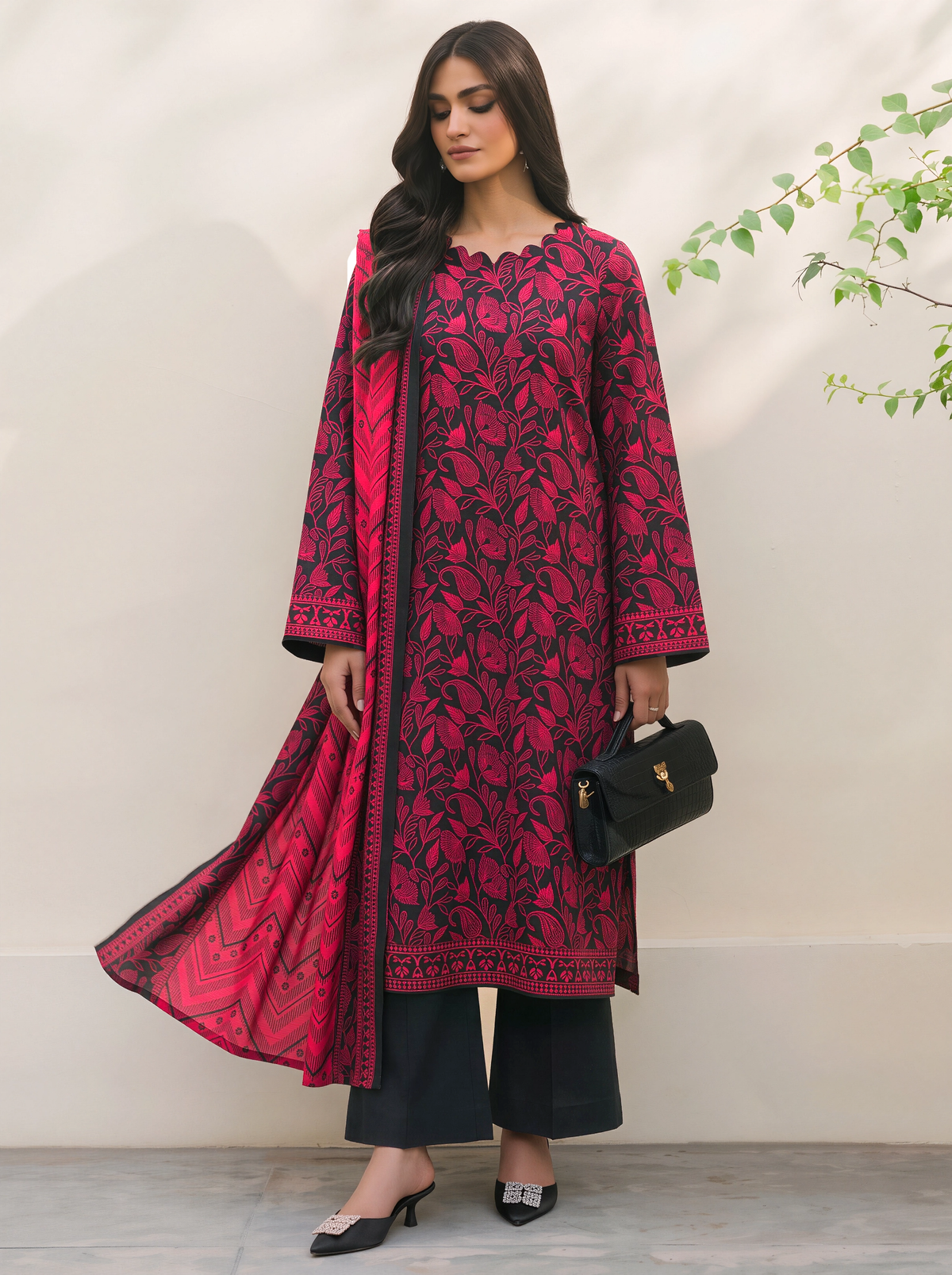 Khaddar Mehak 3-Piece Suit