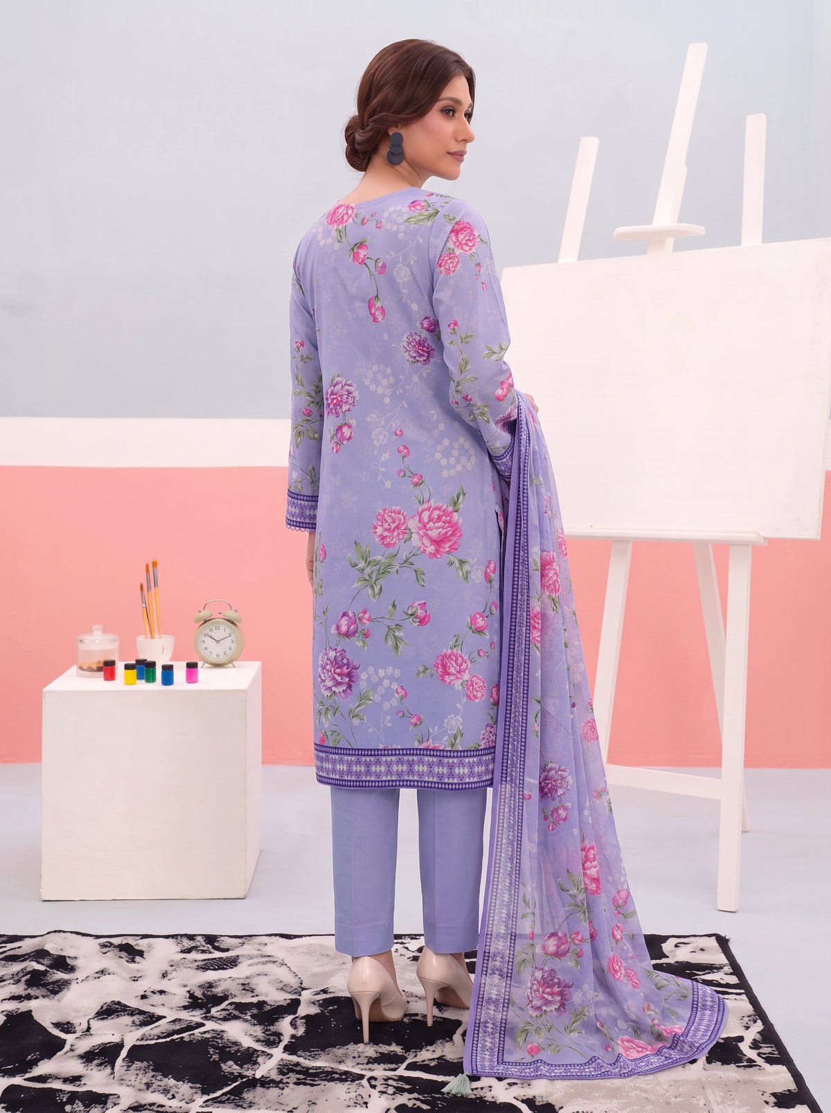 Areeqa Vol 1 Printed 3-Piece Suit (Design 2)