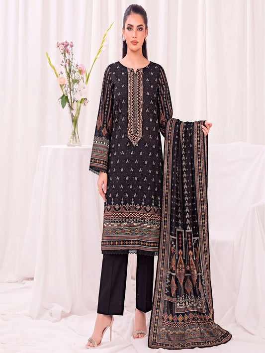 Mayal – 3 Piece Printed Suit  Vol 1 (Design 8)