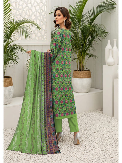 Unstitched Printed Lawn 3 Piece