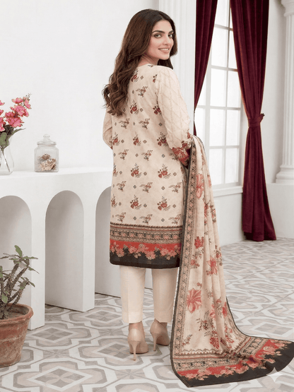Unstitched Digital Printed Lawn 3 Piece Suit