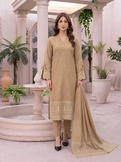 Libas e Khas Karandi 3-Piece Printed Suits Vol 1 (Design 1)