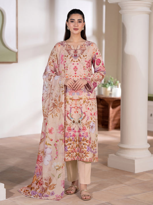 Gul-e-Saher – 3 Piece Printed Lawn Suit
