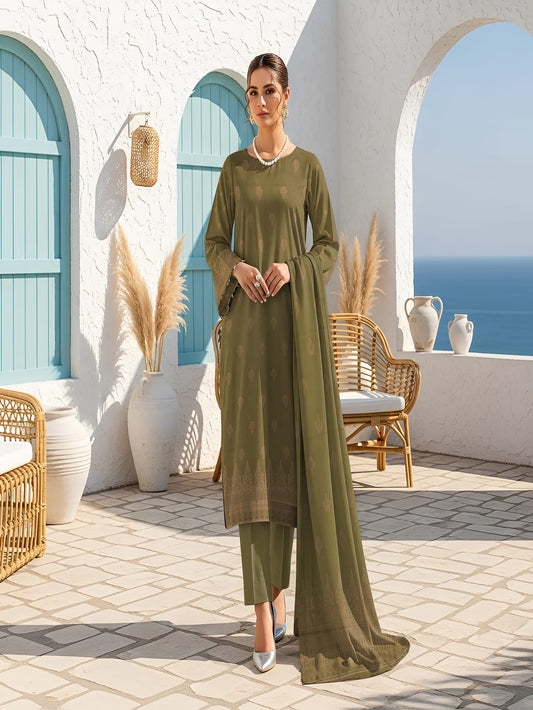 Unstitched Jacquard Brosha 3 Piece