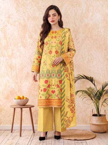 Areeqa Vol 2 Printed 3-Piece Suit (Design 1)