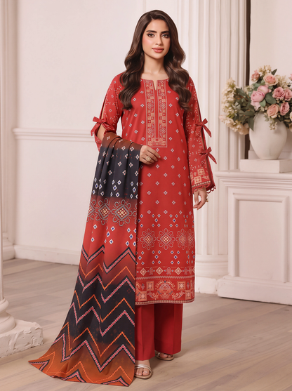 Mayal – 3 Piece Printed Suit  Vol 2 (Design 02)